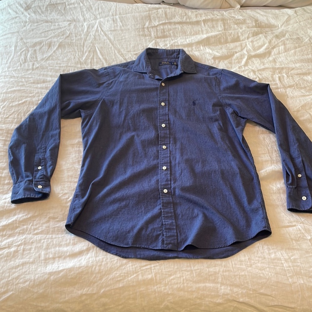 Blue Polo Ralph Lauren Buttoned Shirt (Mens L)